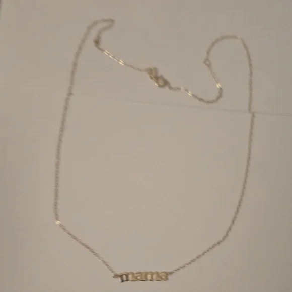 14 K Gold 'Mama' Necklace